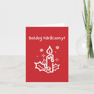 Fröhliche Weihnachten Ungarische Weihnachten Karte