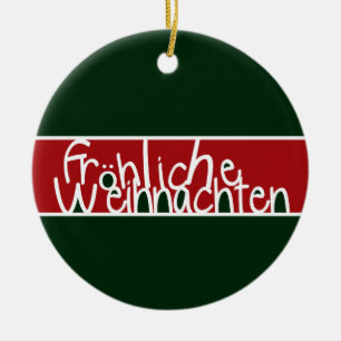 Frohliche Weihnachten Verzierung Keramikornament
