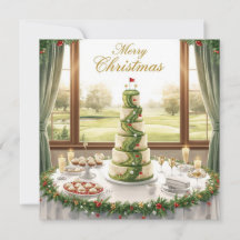 Fröhliche Weihnachten vom Golfplatz-Clubhaus