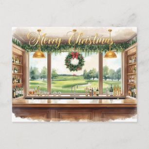 Fröhliche Weihnachten vom Golfplatz-Clubhaus