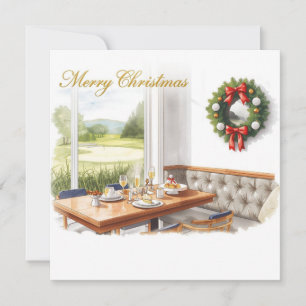 Fröhliche Weihnachten vom Golfplatz-Clubhaus