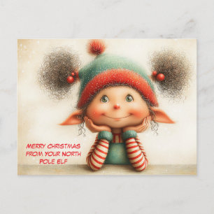 Fröhliche Weihnachten von Ihrem Nordpol-Elf Cute