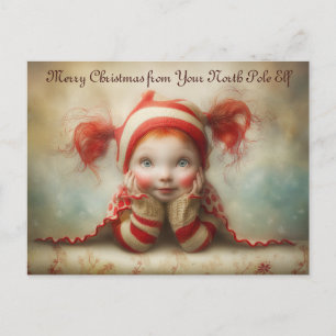 Fröhliche Weihnachten von Ihrem Nordpol-Elf Cute