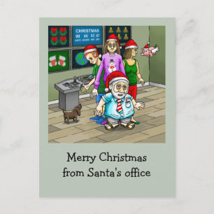 Fröhliche Weihnachten von Santa's Büro Weihnachtsp
