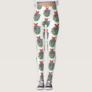 Fröhliche Weihnachten Waschbär Leggings
