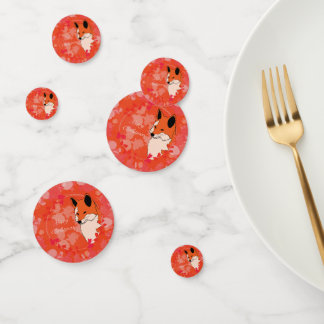 fröhliche Weihnachten, Weihnachten, Fuchs, Blume, Konfetti