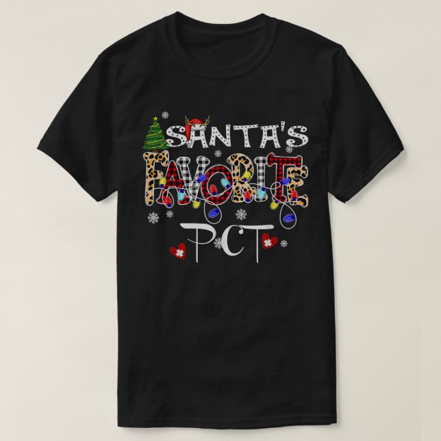 Fröhliche Weihnachten Weihnachten - Lieblings-PCT- T-Shirt (Design vorne)