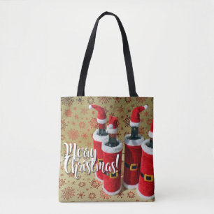 Fröhliche Weihnachten Wein-Tragetasche!