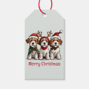 Fröhliche Weihnachten Welsh Wire Fox Terrier Hunde Geschenkanhänger