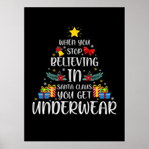 Fröhliche Weihnachten, wenn Sie aufhören, daran zu Poster