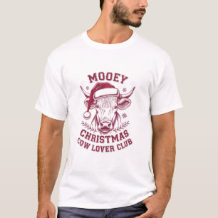 Fröhliche Weihnachten Western Cow Lover Club Weihn T-Shirt