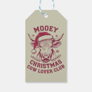 Fröhliche Weihnachten Western Cow Lover Club Xmas  Geschenkanhänger