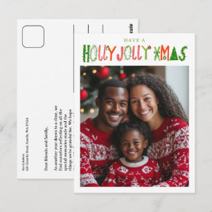 FROHLICHE WEIHNACHTEN XMAS Feiertag Weihnachten IN Postkarte