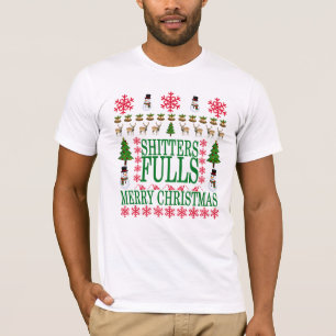 Fröhliche WeihnachtenShitters voll lustige T-Shirt