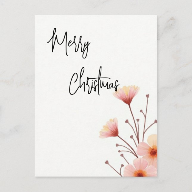 Fröhliche Weihnachts-Familie Neujahrsbotschaft Postkarte (Vorderseite)