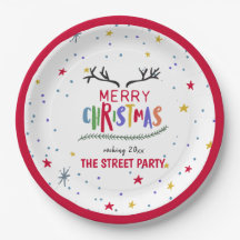 Fröhliche Weihnachts-farbige Rentierklänger und St