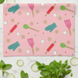 Fröhliche Weihnachts-Küchenhandtuch 'Baking Spirit Geschirrtuch