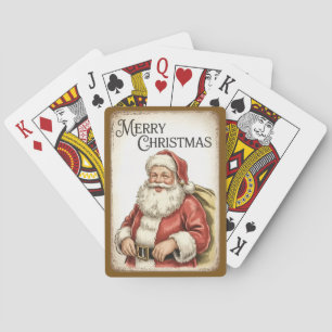 Fröhliche Weihnachts-Poker-Spielkarten Spielkarten