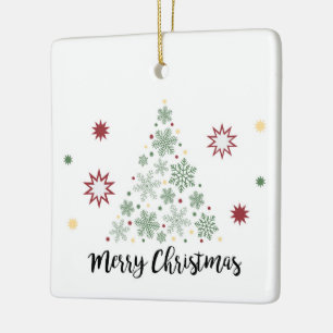 Fröhliche Weihnachtsbaum-Verzierung Keramikornament