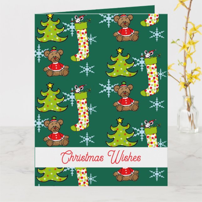 fröhliche Weihnachtsdekoration Karte (Gelbe Blume)