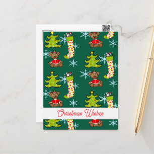 fröhliche Weihnachtsdekoration Postkarte