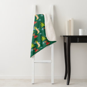 fröhliche Weihnachtsdekoration Sherpadecke