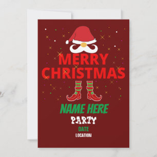 FROHLICHE WEIHNACHTSEINLADUNG EINLADUNG