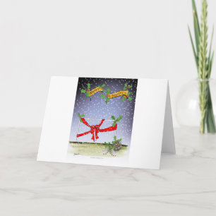 fröhliche Weihnachtsfans Feiertagskarte