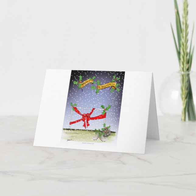 fröhliche Weihnachtsfans Feiertagskarte (Vorderseite)