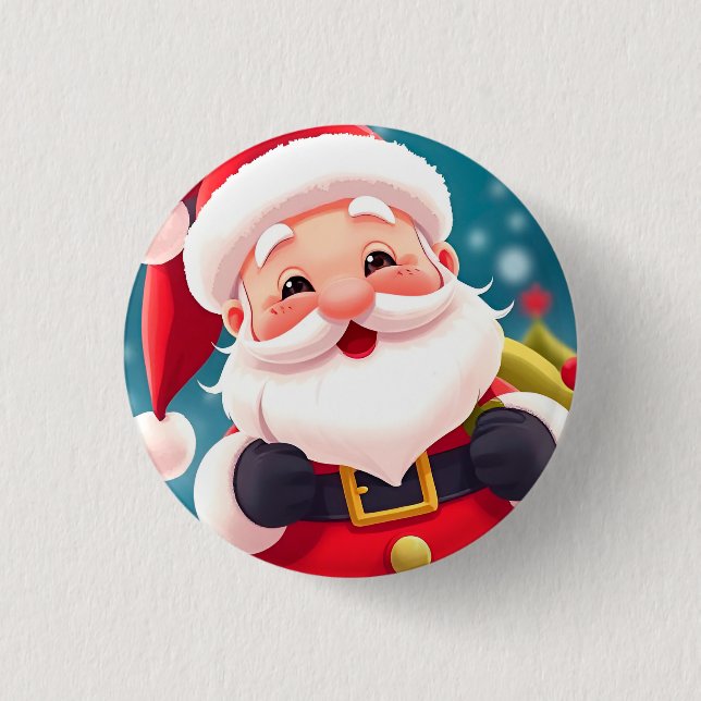 Fröhliche Weihnachtsfeier Button (Vorderseite)