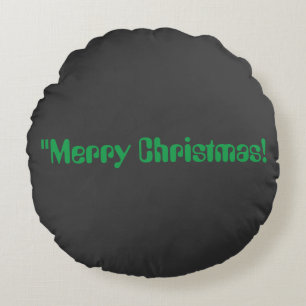 Fröhliche Weihnachtsfeier Grade A Baumwolle Rundes Kissen