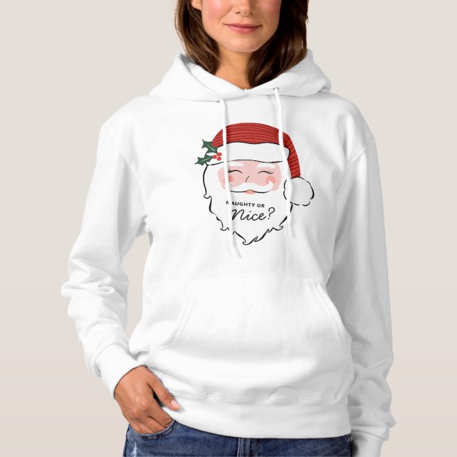 Fröhliche Weihnachtsfeier | Naughty oder Nice? T-S Hoodie (Vorderseite)