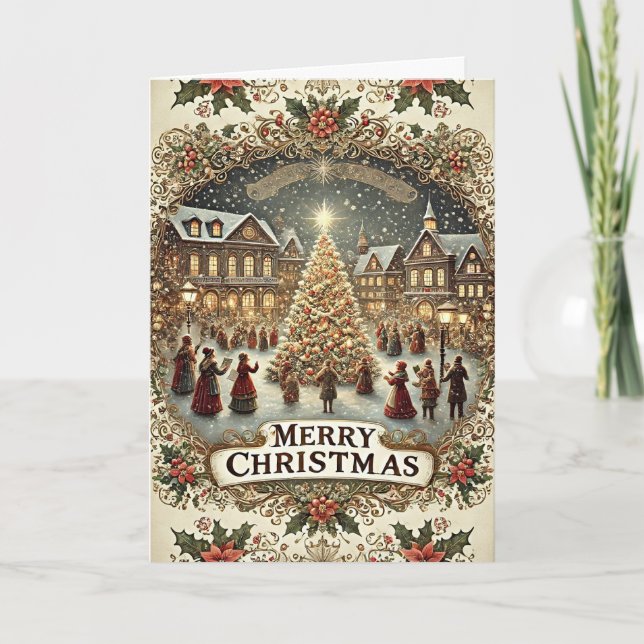 Fröhliche Weihnachtsfeierlichkeiten, Karte (Vorderseite)