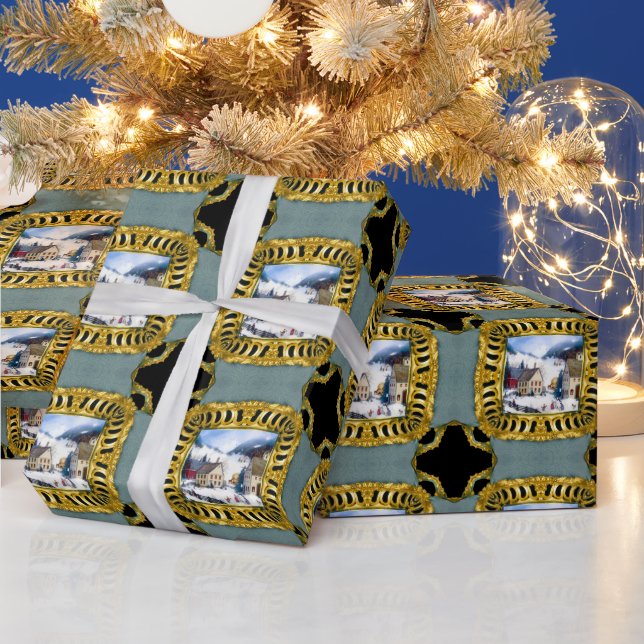 Fröhliche Weihnachtsfeiertage Geschenkpapier (Feiertage)