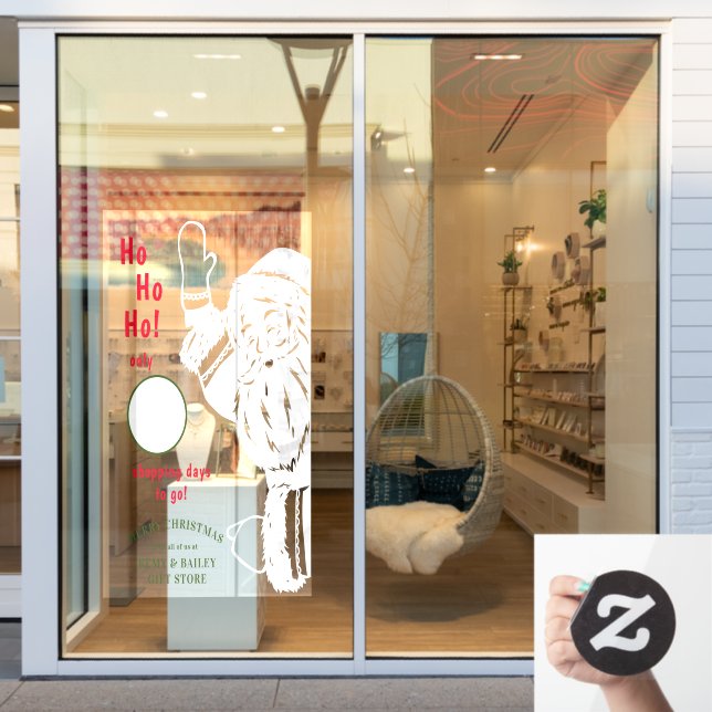 Fröhliche Weihnachtsfeiertage Weihnachtsfeier Fensteraufkleber (Schaufenster)