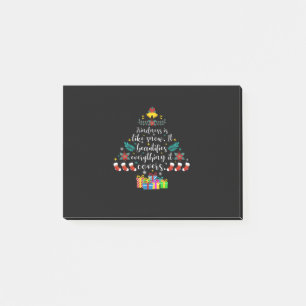 Fröhliche Weihnachtsfreundlichkeit ist wie Schnee. Post-it Klebezettel