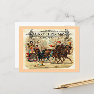 Fröhliche Weihnachtsgrüße Feiertagspostkarte