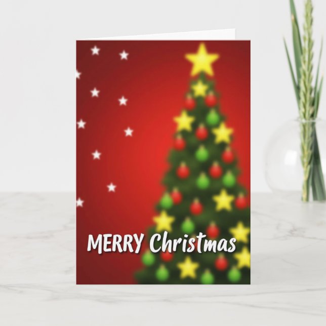 Fröhliche Weihnachtsgrüße Karte (Vorderseite)