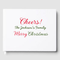 Fröhliche Weihnachtsjubeln fügen Familiennamen Fot