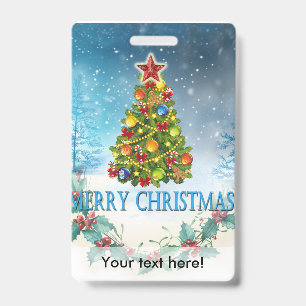Fröhliche Weihnachtskarte Ausweis