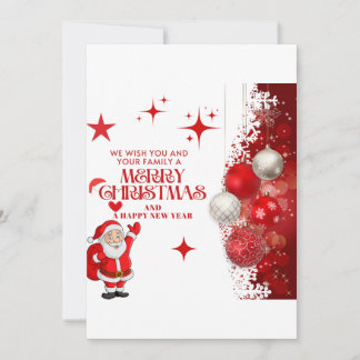 Fröhliche Weihnachtskarte Einladung
