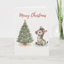 Fröhliche Weihnachtskatze Karte Süße Katze verhedd
