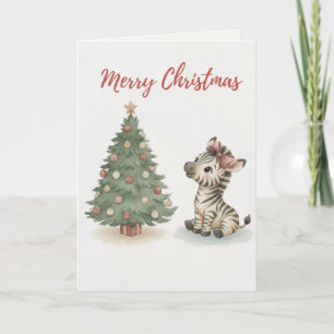 Fröhliche Weihnachtskatze Karte Süße Katze verhedd