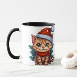 Fröhliche WeihnachtskatzenTasse Tasse