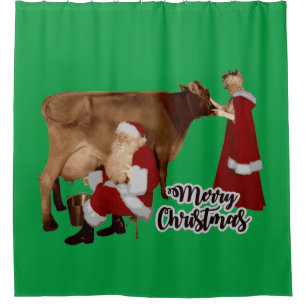 fröhliche Weihnachtslieder Duschvorhang