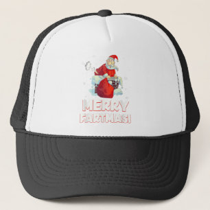 Fröhliche Weihnachtslieder zum Farnen von Weihnac Truckerkappe