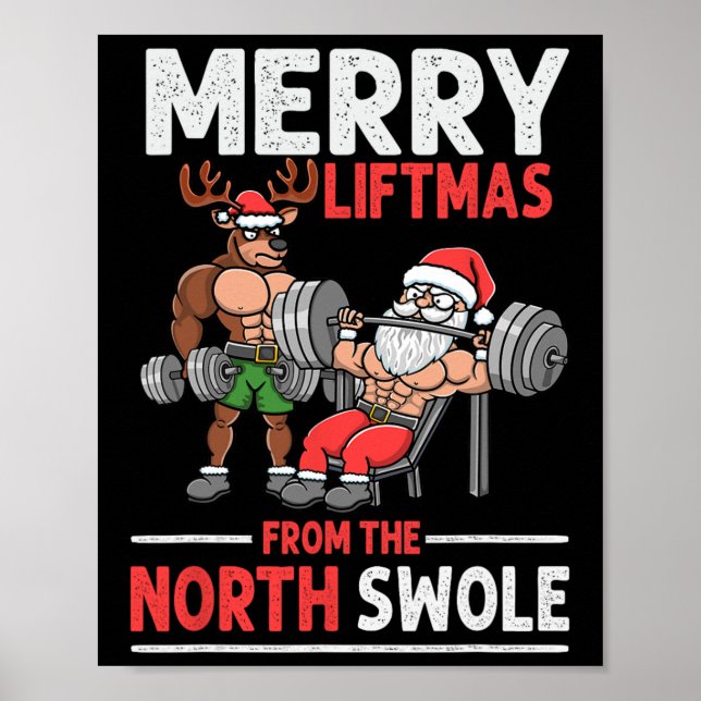 Fröhliche Weihnachtsliftmen aus dem Nordschweizer  Poster (Vorne)