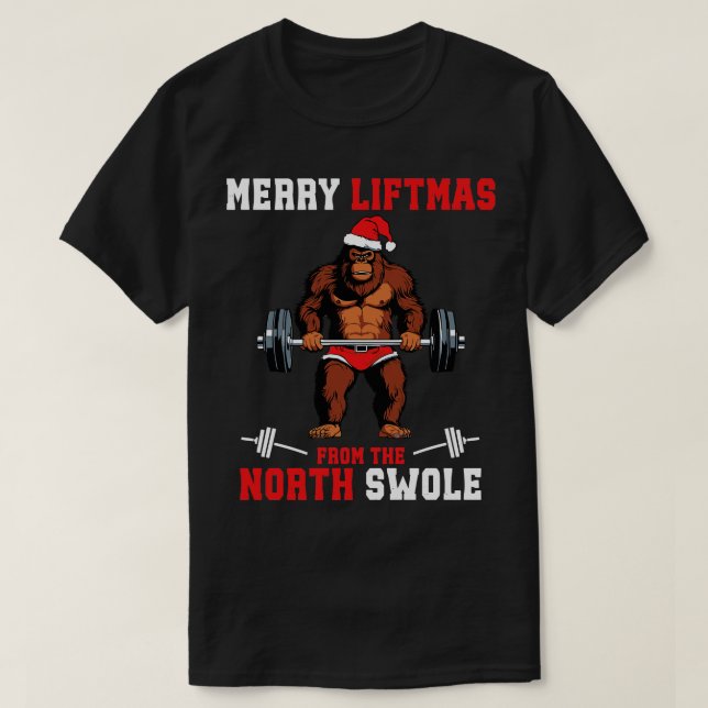 Fröhliche Weihnachtsliftmen aus dem Nordschweizer  T-Shirt (Design vorne)