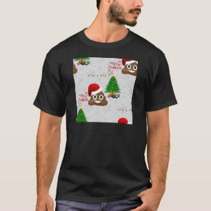 fröhliche Weihnachtspoo emoji T-Shirt