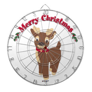 Fröhliche Weihnachtsrenentiere Dartscheibe